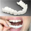 Instant Smile Snap On Teeth Veneers | Comfortable & Flexible Fit Cosmetic Denture Fix for Upper & Lower False Teeth. 