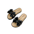2026 New Bow Flats Open Toe Slide Sandals Non-slip Flip Flops Children Home Slippers Kids Girls Summer Cute Beach Slippers Shoe.