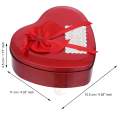 Heart Shaped Valentines Day Gift Box with I Love You Message Teddy Bear 3 Red Roses- Valentine Gift for Girlfriend Boyfriend Husband Wife-Valentine Day Gifts-Valentine Day Decoration Items. 