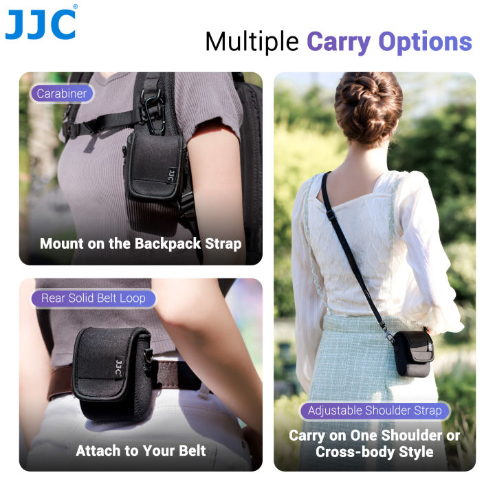 JJC%20Carry%20Case%20for%20%20PowerShot%20V10%20%20Osmo%20360%20Camera%20Pouch%20Crossbody%20Bag%20W%20Strap%20Carabiner%20Shockproof%20Camera%20Travel%20Case%20-%20Image%205