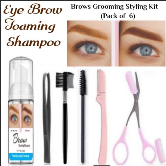 Eye Brow Grooming Kit Styling Eye Brows Shampoo with Tool Kit