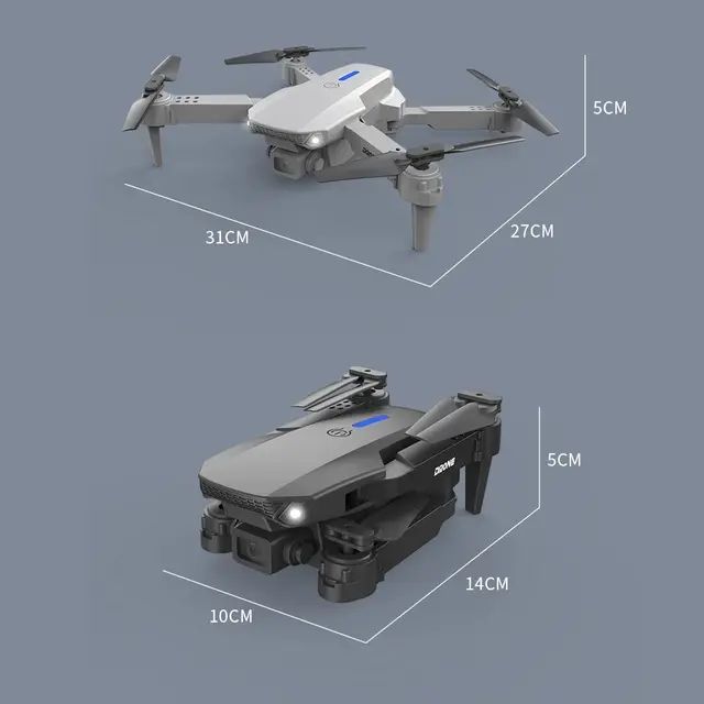 RC%20Foldable%20Quadcopter%20Dron%20Helicopter%20Toys%20Gift%20E88%20Pro%20WIFI%20FPV%20Drone%20Wide%20Angle%20HD%204K%201080P%20Camera%20drone%20with%20Height%20Hold%20-%20Image%204