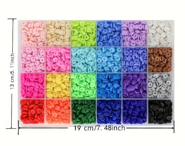 5000/3500/1000/500pcs%206mm%20Flat%20Round%20%20Slice%20Polymer%20Clay%20Chip%20Beads%20For%20Handmade%20DIY%20Earrings%20Necklace%20Bracelet%20Crafts%20Small%20Business%20Jewelry%20Making%20Supplies%20-%20Image%205