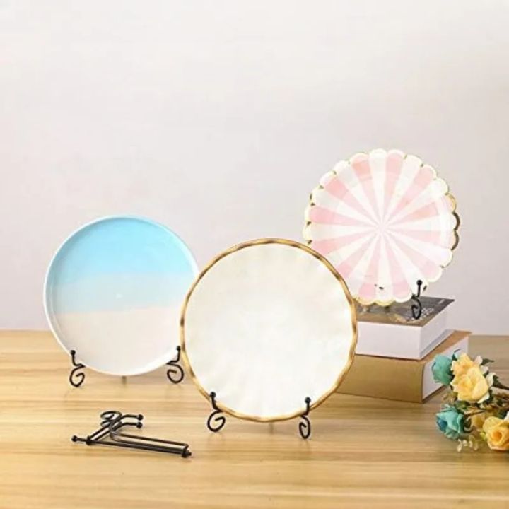 1pc%20Black%20Iron%20DIY%20Craft%20Bracket%20Book%20Holder%20Photo%20Pedestal%20Bowl%20Picture%20Frame%20Plate%20Rack%20Display%20Stand%20Easel%20Storage%20Holders%20-%20Image%204
