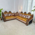 Chittagonge segun wood er conner sofa set S-363. 