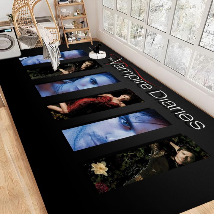 The Vampire Diaries Damon Salvatore Bathroom Mat INS Style Soft Bedroom Floor House Laundry Room Mat Anti-skid Welcome Doormat