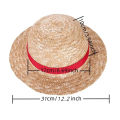 Straw Hat Anime Cosplay Prop Luffy Cap Role Play Stage Performance Accessories Adult Unisex Sunshade Hat. 