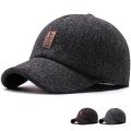 Men Autumn Winter Hat Outdoor Thick Warm Adjustable Earmuffs Baseball Cap Bomber Thick Hats. 