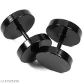 Black hip hop design men earrings black color. 