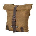 Satchel Vintage Motorcycle Side Bag Waterproof Oil Wax Canvas Hanging Bag for Small E-bike Hanging Toolkit. 