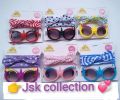 Children's Sunglasses Fashion with Turban Headband Set different style Outdoor Sun Protection Eyewear. 