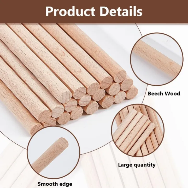 20Pcs%20Round%20Beech%20Wood%20Sticks%2011.8%20inch%20Long%20Unfinished%20Wooden%20Strips%208mm%20Round%20Dowels%20Strips%20Wooden%20Dowel%20Rod%20Natural%20Wood%20-%20Image%204