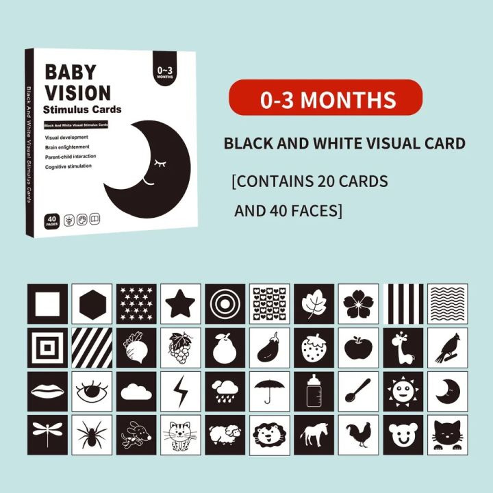 Sensory Stimulation Visual Card Montessori Early Educational Color Cognitive Waterproof Training Game For Infant Newborn Gift