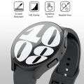 Tempered Glass+Case for Samsung Galaxy Watch 7/6/5/4 cover 44mm 40mm Full PC bumper screen protector Galaxy watch FE Accessories.