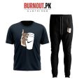 BURNOUT.PK NEW TRENDY SUMMER COLLECTION PRINTED TSHIRTS AND TROUSER TRACKSUIT FOR MENS. 