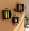 Box Shelf Set of 3  multicolour Wall Mount Floating Shelves square Shape Book Shelves Decorative Shelves Storage shelf customised avilable. 