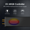 5V Gorgeous ARGB Controller SATA Pin Power Supply Desktop RGB Remote Control. 