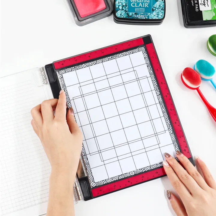 2-3pcs Stick and Stamp Mat For Creating Straight Lines Easier Blending