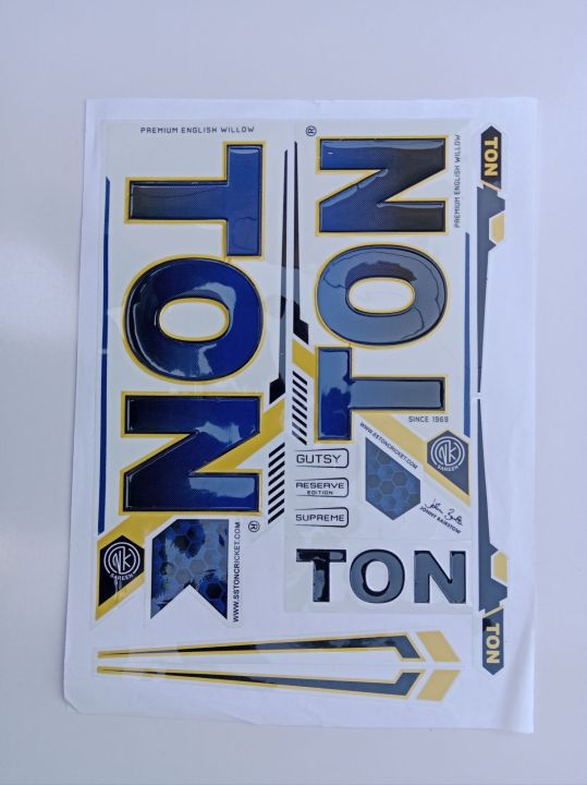 New 3D 2024 Latest TON Blue Edition Top Quality Cricket Bat Sticker For ...