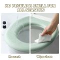 1pc Soft Toilet Seat Cover for All Seasons, Washable, Waterproof, Easy To Clean, Universal Fit Bathroom Upgrade, Anti-Slip.