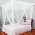 Large Four Door Square Mosquito Net Breathable Polyester Mesh Cover Suitable for Camping Insect Proof Summer Tent Bed Room Decor.