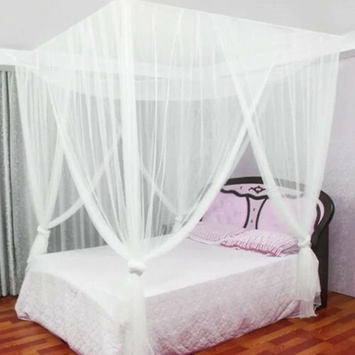 Large%20Four%20Door%20Square%20Mosquito%20Net%20Breathable%20Polyester%20Mesh%20Cover%20Suitable%20for%20Camping%20Insect%20Proof%20Summer%20Tent%20Bed%20Room%20Decor%20-%20Image%204
