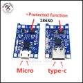 TP4056 Lithium battery charging module. 