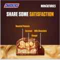 Snickers Miniature Chocolate 150 Gm ( Pack of 1/2). 