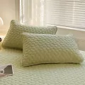 2 Piece Waterproof jacquard Fabric Pillowcase Moisture And Sweat Proof Pillow Cover 48x74cm For Bedroom Home Hotel Decor. 
