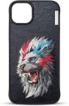 Nimmy friends original 3d embroidery case in genuine leather beast series case for apple iPhone 14 pro max Casemart pakistan. 
