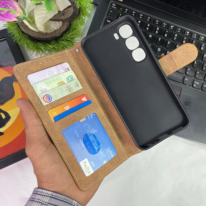 Oppo%20Reno%2012F%20Flip%20Book%20Cover%20-%20Blue%20-%20Premium%20Leather%20Megantic%20Flip%20Book%20Covers%20With%20Card%20Holding%20Option%20-%20Image%202