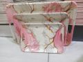 Pink Marble Design Try Set in melamine pack of 3. 