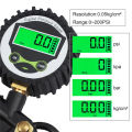 Car Tire Pressure Gauge Air Inflator EU Adapter Vehicle Tester LCD Digital Test Inflation Monitoring Manometer Motorcycle Bike. 