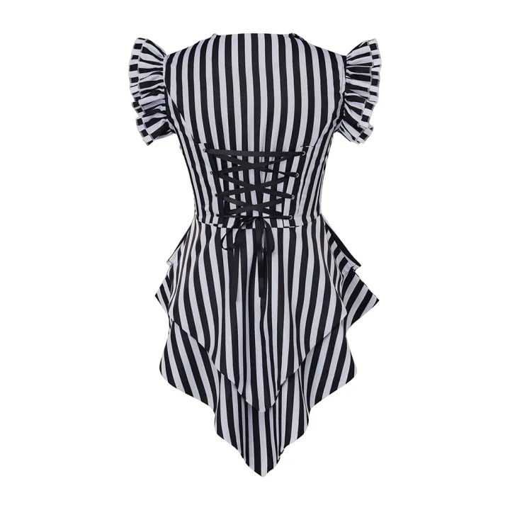 Women%20Gothic%20Steampunk%20Coat%20Striped%20Lapel%20Collar%20Jacket%20Victorian%20Punk%20V%20Neck%20Jacket%20Tops%20Daily%20Ladies%20Halloween%20Costume%20-%20Image%205