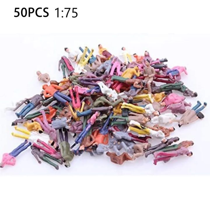 50Pcs%201:75%20Model%20Miniature%20Figures%20Model%20Scale%2019-25mm%20Painted%20Scenes%20Moing%20People%20Assorted%20Poses%20Random%20Scale%20Passenger%20-%20Image%206