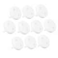 10 Pcs White Anti-shock Socket Cover Children's Safety European Regulations Socket Cover Power Supply Safety Cover Power Socket. 