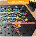 Chain Triangle Chess Game Triggle Rubber Band Game Educational Interactive Game Battle Set For Family Party Gift. 