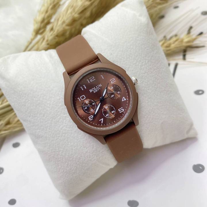 Bolun brand watches 100% authentic brand silicone strap good for ladies