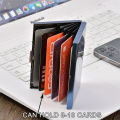 Rfid Credit Card Holder Men Minimalist Wallet Aluminium Bank Cardholder Case with Money Clip Designer Porte Carte. 