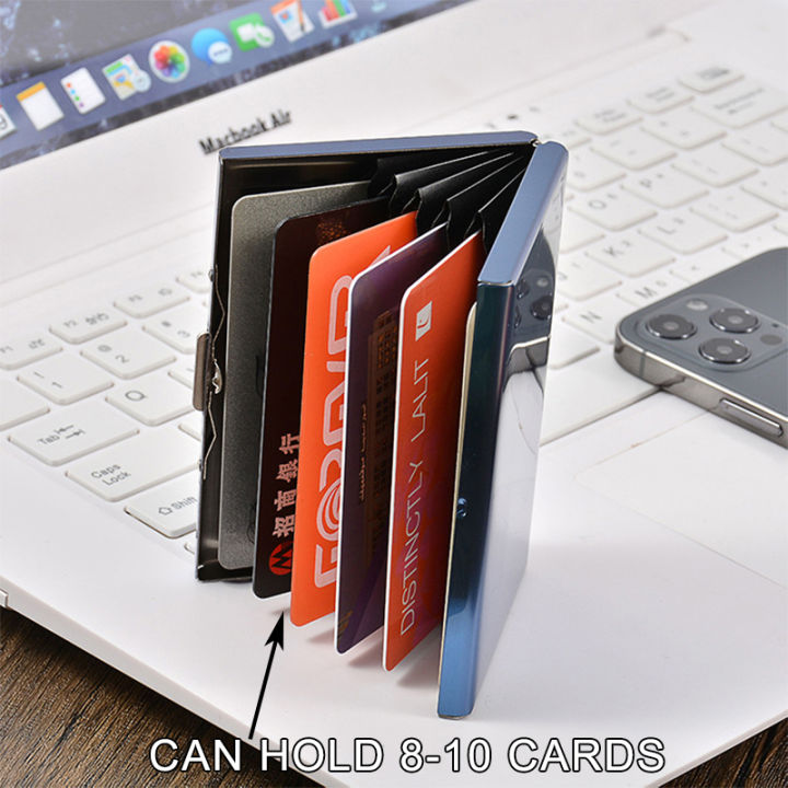 Rfid%20Credit%20Card%20Holder%20Men%20Minimalist%20Wallet%20Aluminium%20Bank%20Cardholder%20Case%20with%20Money%20Clip%20Designer%20Porte%20Carte%20-%20Image%203