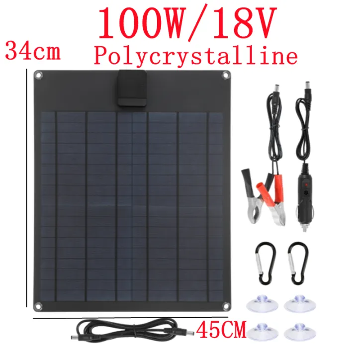 50W/100W%20Portable%20Solar%20Panel%20USB%20Outdoor%20Mobile%20Power%20DIY%20Travel%20Cell%20Phone%20Charger%20Car%20Yacht%2012V18V%20Battery%20Pack%20Power%20Panel%20-%20Image%207