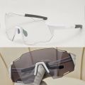 1pcs Unisex New Oversized Rimless Glasses Photochromic Lenses, Lightweight & Durable Eye Protection. 