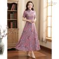 Womens Premium Quality China Vintage Print Long Kurti Stylish Exclusive 1 Piece Ethnic Wear Dress. 