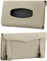 Car Tissue Holder, Sun Visor Napkin Holder, Car Tissue Box with Tissue Refill (Beige). 