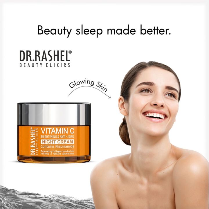DR.%20RASHEL%20Vitamin%20C%20Brightening%20&%20Anti-Aging%20Night%20Cream%2050g%20%20Contains%20Niacinamide%20Promoting%20Collagen%20Production%20Achieve%20A%20Radiant%20Appearance%E2%80%83%20-%20Image%203