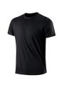 Quick-drying Men Running Shirts Fitness Compression Gym Polyester Sports T-shirt Black 2023 Workout Training Muscle Fit Clothing. 