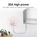 JSPTEC  ZigBee Smart Plug 20A Smart Home Outlet Socket EU 4200W with Power Monitor Function Supports Alexa Alice Hey . 