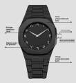 Black Arabic watch aura for men , smart watch for men , smart watch for boys , Arabic watch aura , Arabic watch , black watch. 
