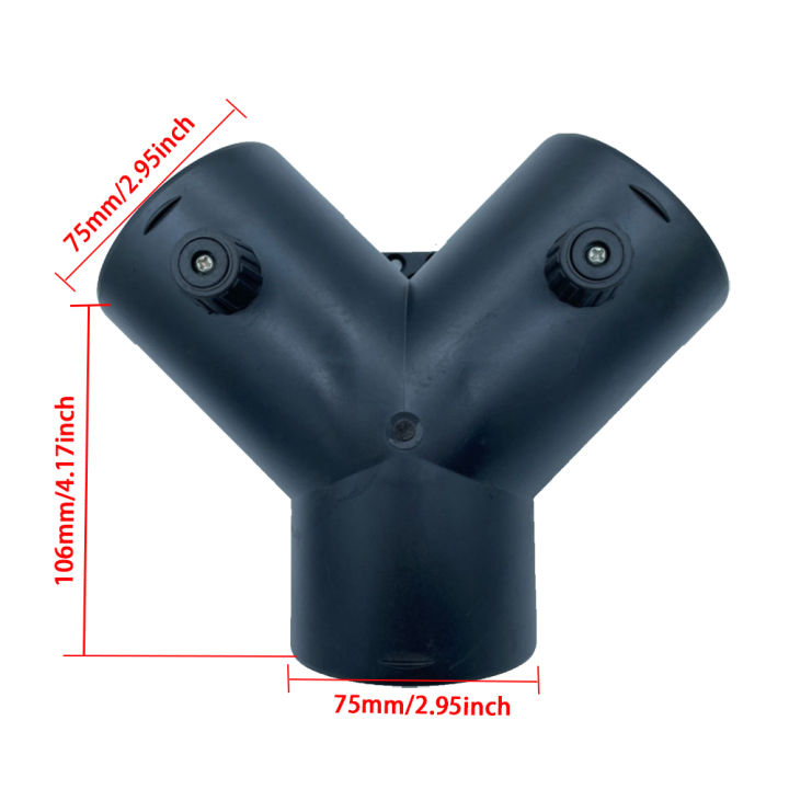 Vavle Flap Adjustable Air Vent Outlet Diesel Parking Heater Ducting 75mm Y Piece Duct Pipe Connector for Car Truck VAN Camper