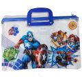 Beautiful Printed Transparent Handle File Bag / School & Office File Bag / Documents Carrier File Bag.